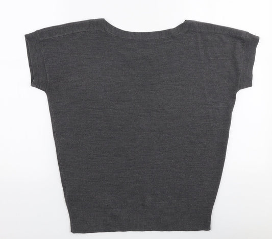 Womens UK Size 8 Marks and Spencer Grey Pullover Jumper
