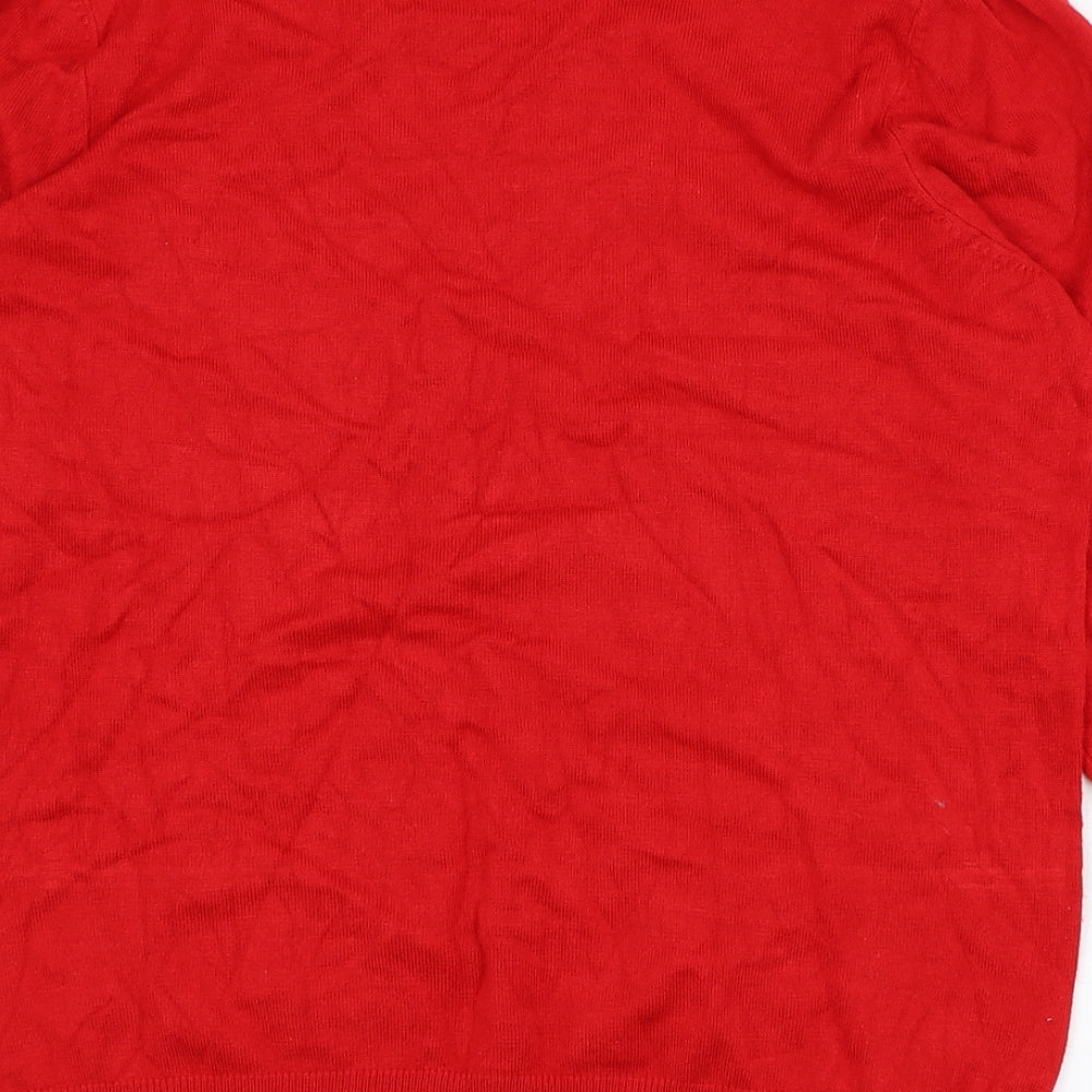 Womens UK Size 14 BHS Red Pullover Jumper