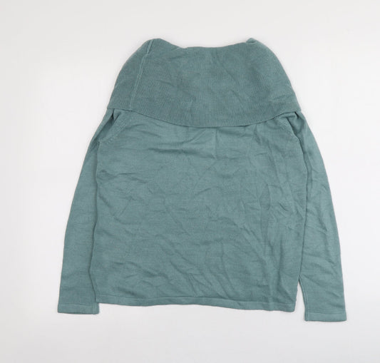 Womens UK Size 12 M&S Blue Pullover Jumper