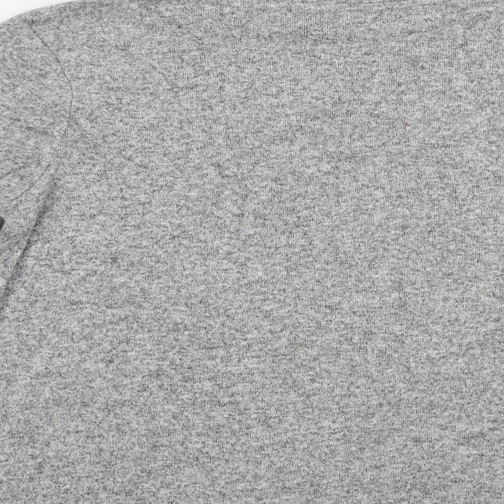 Zara Womens Grey Viscose Pullover Sweatshirt Size L Pullover