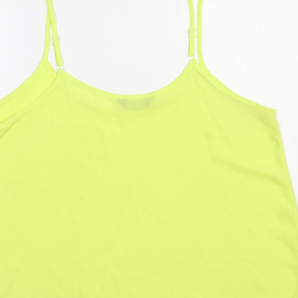 Womens UK Size 16 Dorothy Perkins Yellow Camisole Blouse