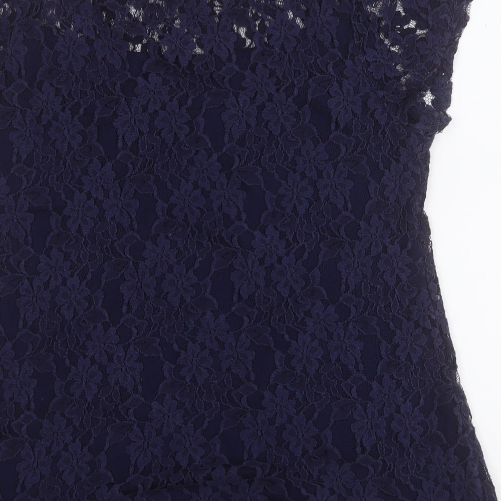 Womens UK Size 14 Preworn Blue Pullover Jumper
