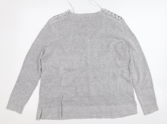 Womens UK Size 10 Marks and Spencer Grey Pullover Jumper