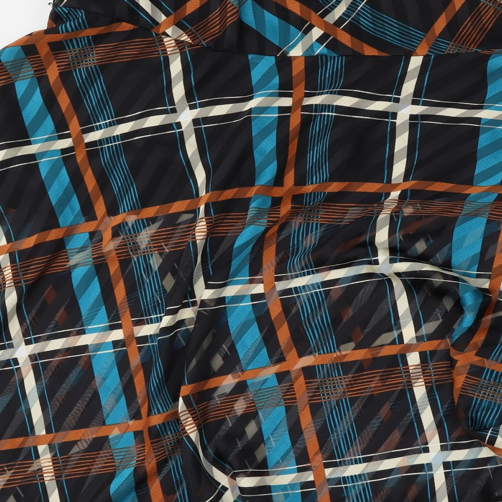 George Womens Multicoloured Check Polyester Skater Skirt Size 12