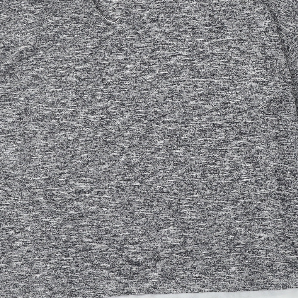 F&F Womens Grey Round Neck Polyester Pullover Jumper Size 16