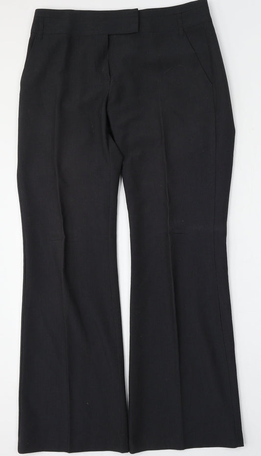 Womens UK Size 12 Marks and Spencer Regular Fit Grey Trousers