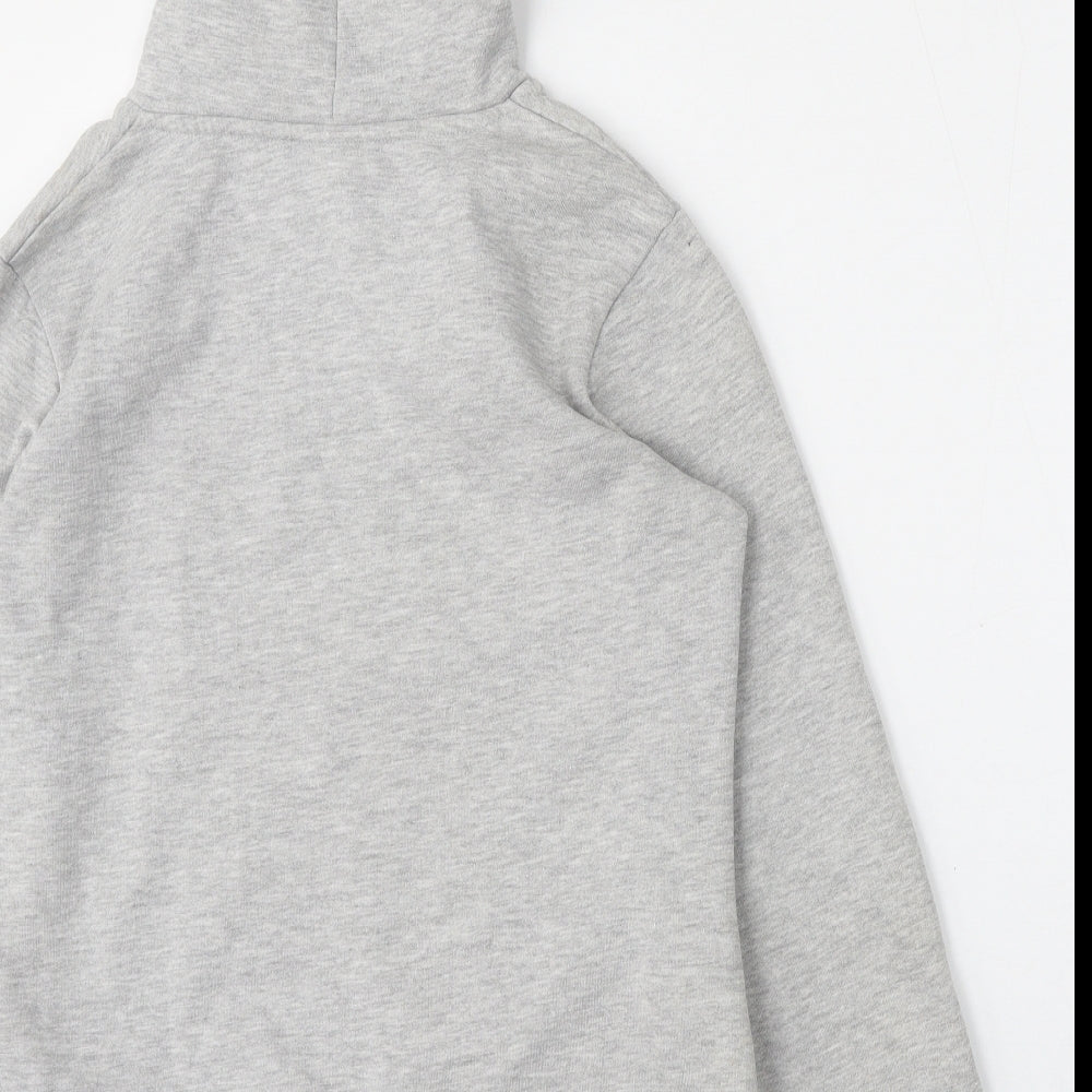 Womens UK Size 10 LA Gear Grey Pullover Hoodie