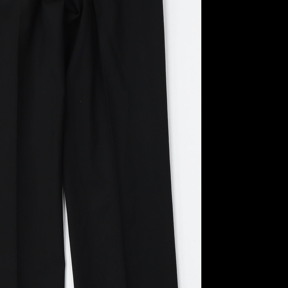 George Womens Black Polyester Trousers Size 34 L29 in Regular Button
