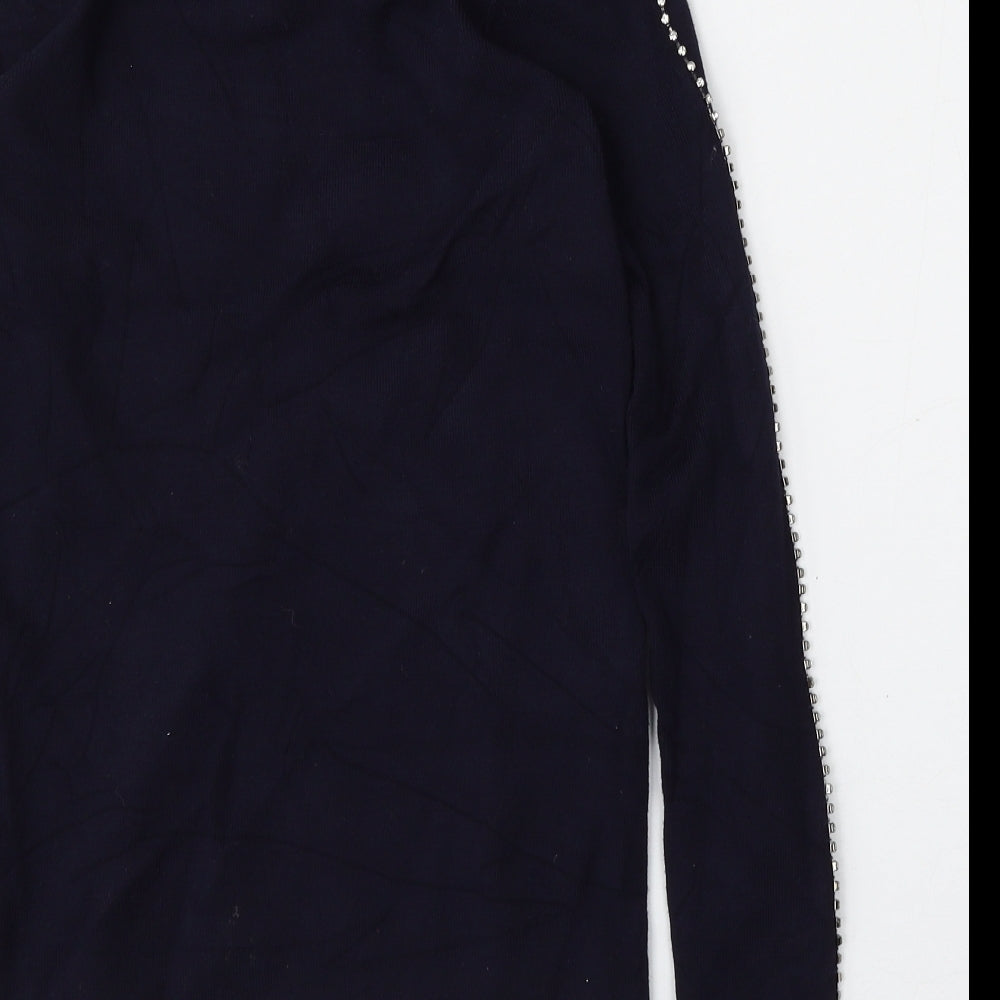 Womens UK Size 6 Warehouse Blue Pullover Jumper