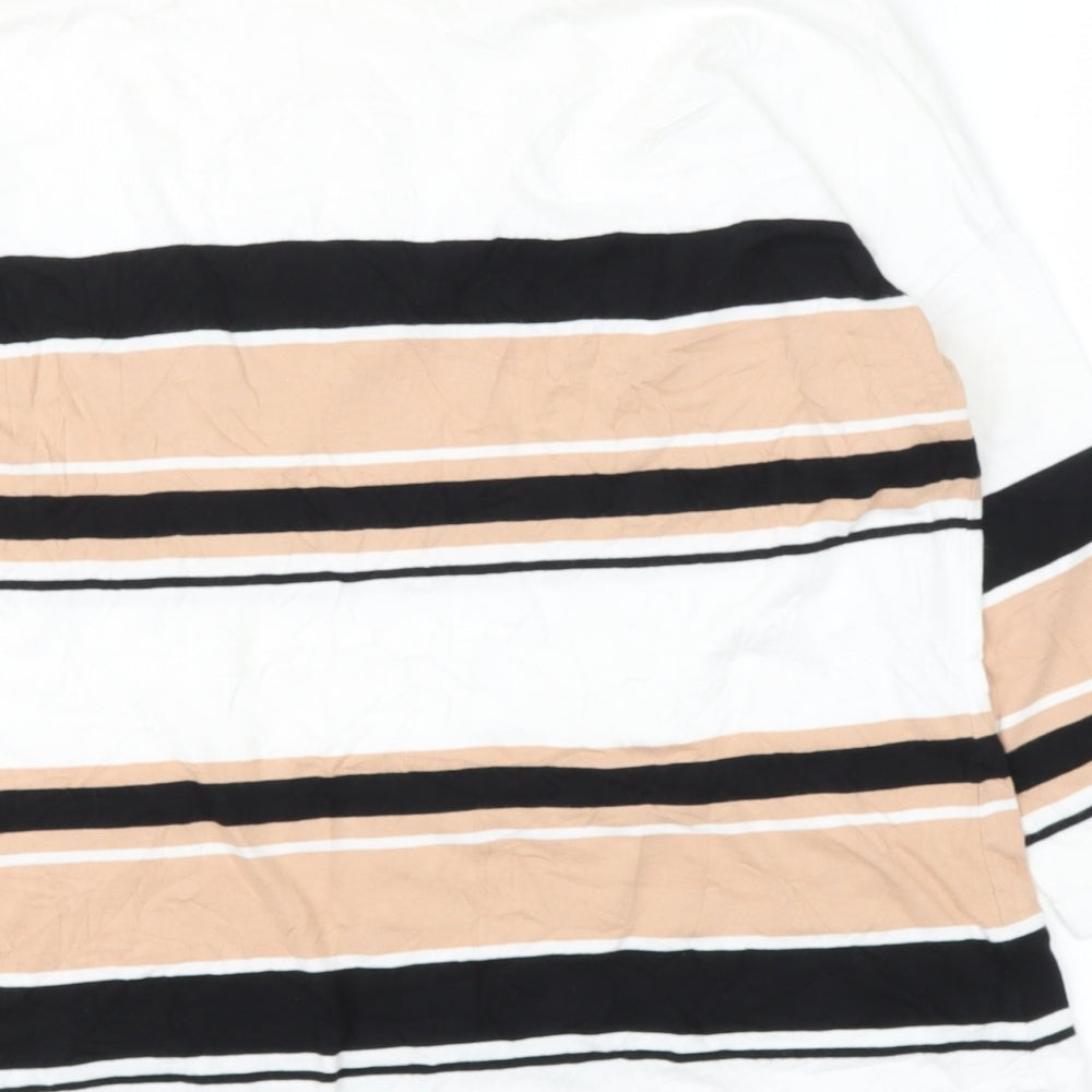 Womens UK Size 10 New Look White Basic T-Shirt