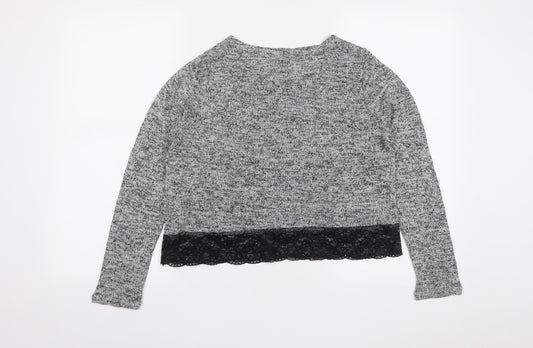 Womens UK Size M H&M Grey Pullover Jumper