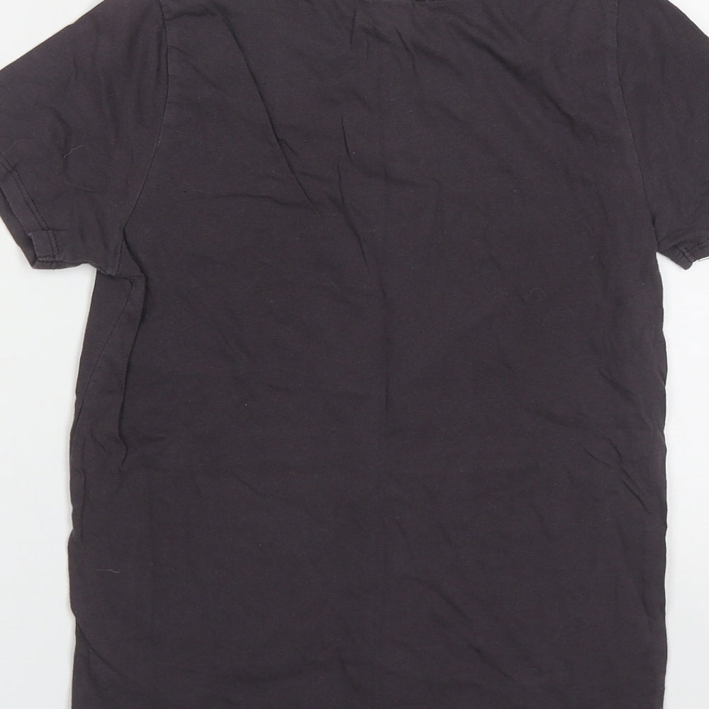 Womens UK Size 6 New Look Purple Basic T-Shirt