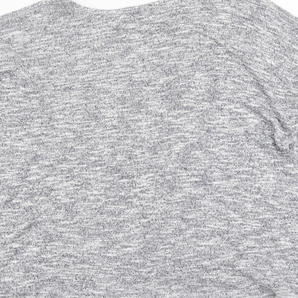 Womens UK Size 12 New Look Blue Basic T-Shirt