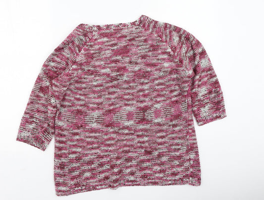 Womens UK Size L BM Pink Pullover Jumper
