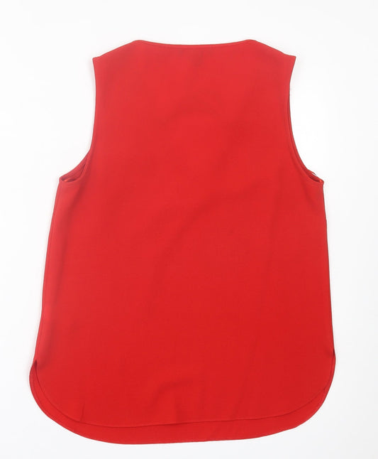 Womens UK Size 10 Atmosphere Red Basic Tank