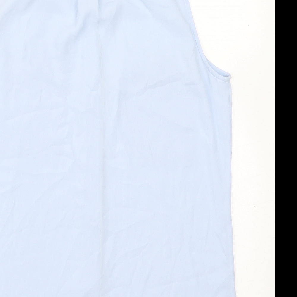 Womens UK Size 6 H&M Blue Basic Button-Up