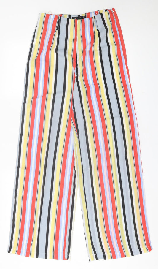 Womens UK Size 10 I SAW IT FIRST Regular Fit Multicoloured Trousers
