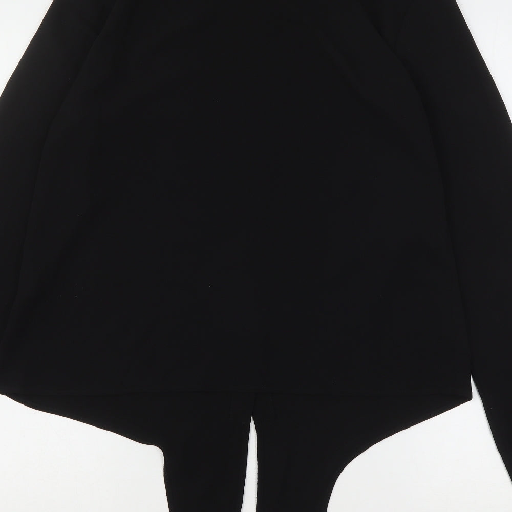 Womens UK Size S Brave Soul Black Basic Button-Up