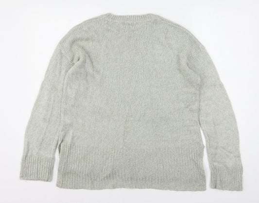 Womens UK Size M New Look Grey Pullover Jumper