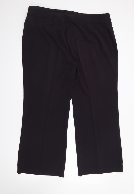Womens UK Size 20 Marks and Spencer Regular Fit Purple Trousers