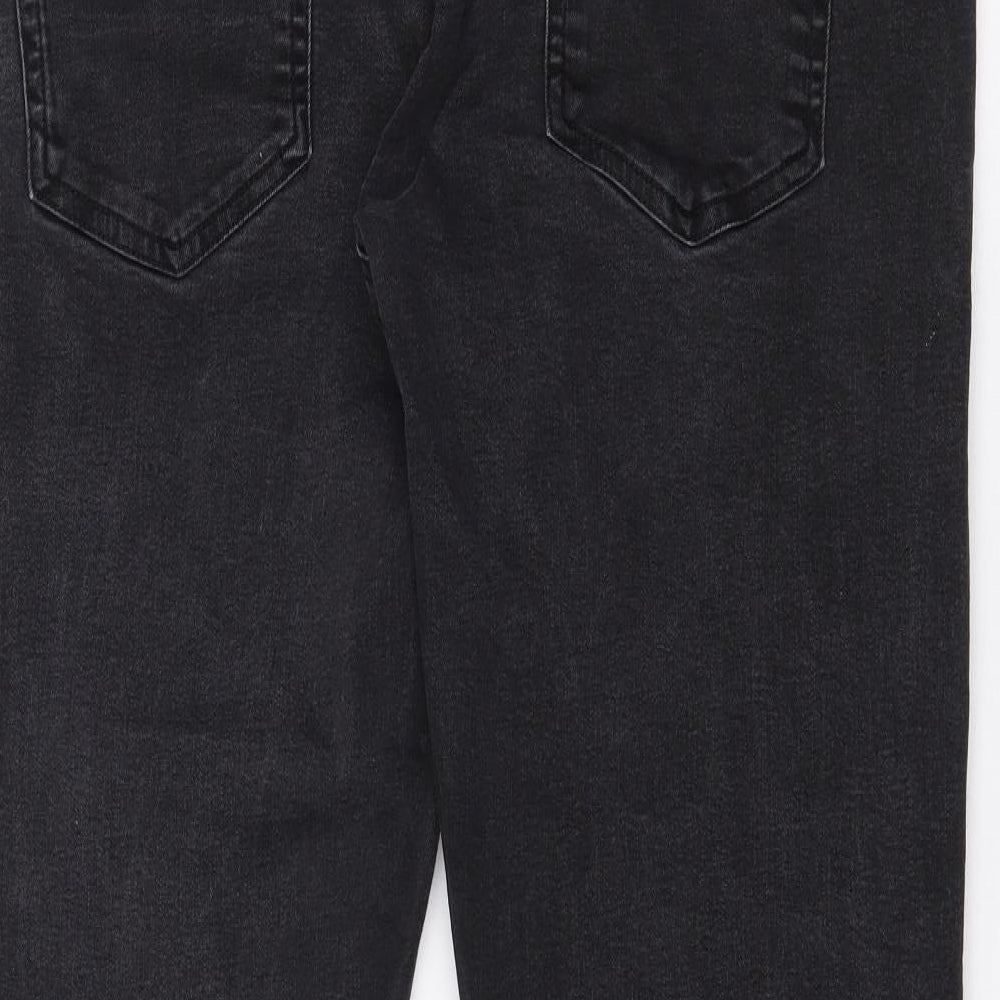 Womens UK Size 36 in Easy Regular Fit Straight Black Jeans