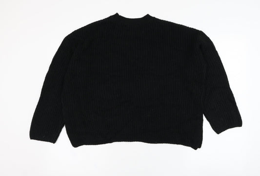 Womens UK Size S New Look Black Pullover Jumper