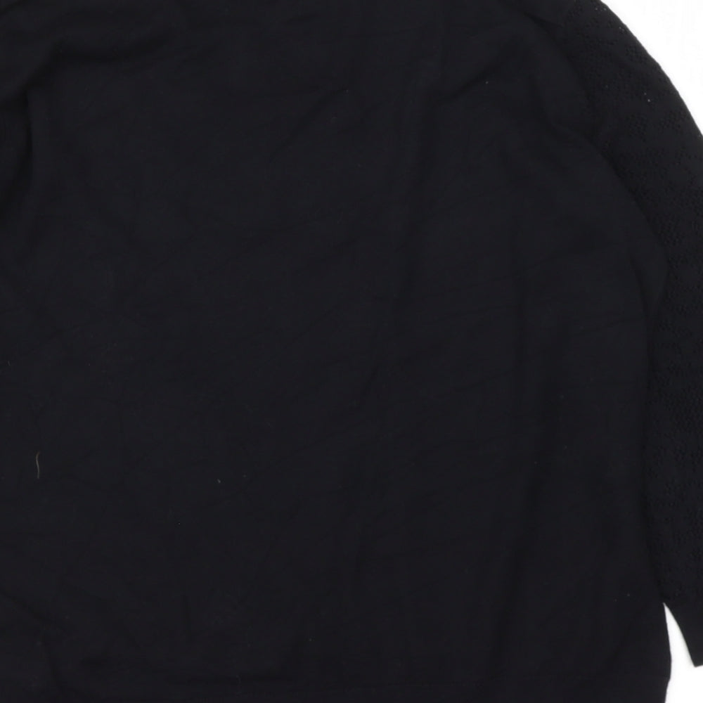 Womens UK Size M H&M Black Pullover Jumper