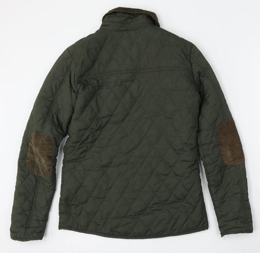 Denim Co Womens Green Jacket Size 8 Zip