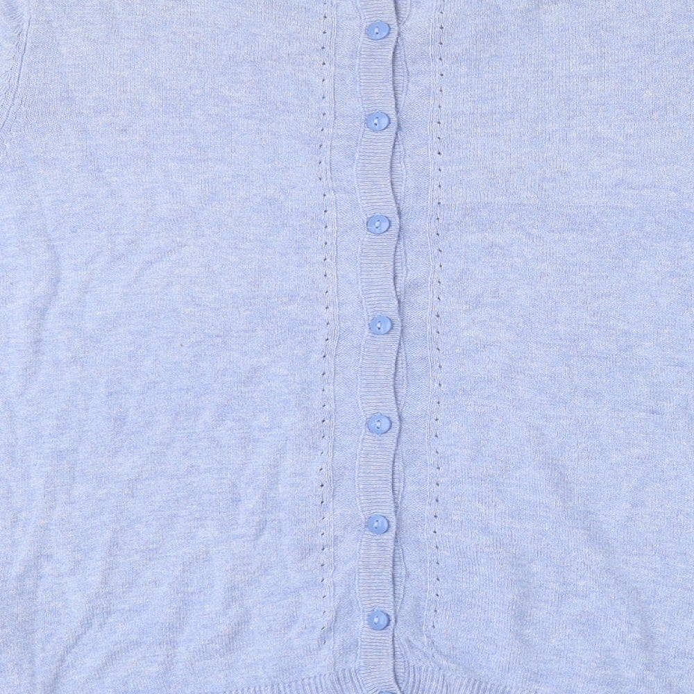 Womens UK Size 14 Marks and Spencer Blue Pullover Jumper