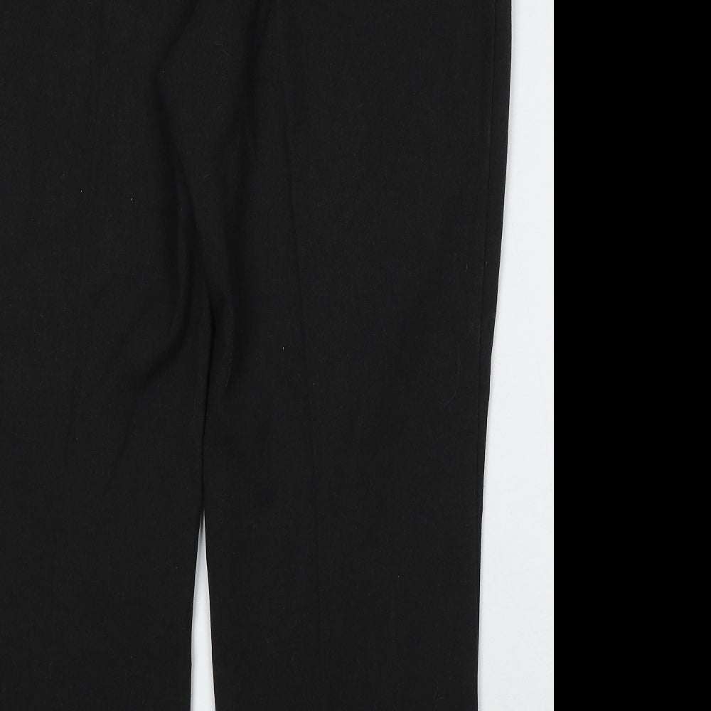 Womens UK Size 44 Marks and Spencer Regular Fit Black Trousers