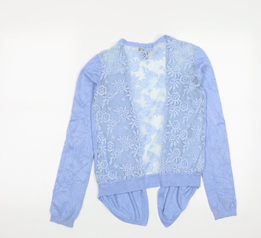 Womens UK Size 8 New Look Blue Cardigan Jumper