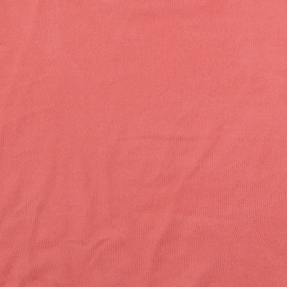 Womens UK Size L EA Pink Pullover Jumper