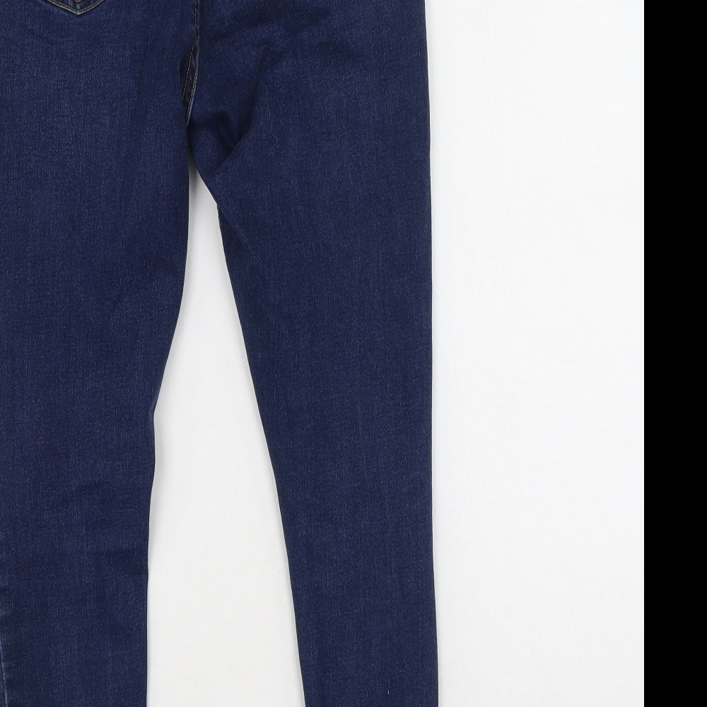 New Look Womens Blue Cotton Skinny Jeans Size 8 L21 in Regular