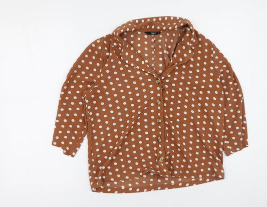 Womens UK Size 38 Only Brown Cardigan Jumper