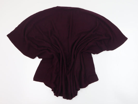 Autograph Womens Purple Round Neck Modacrylic Pullover Jumper Size 12