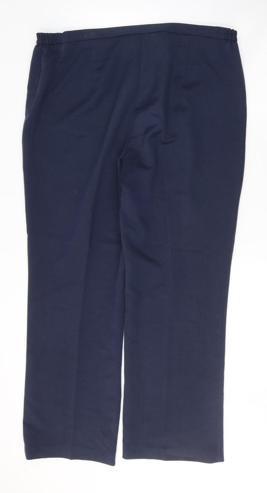 Womens UK Size 18 Gerard Regular Fit Blue Trousers