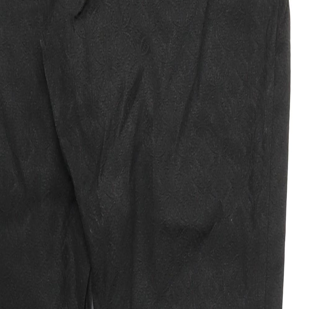 Womens UK Size 10 NEXT Regular Fit Black Trousers