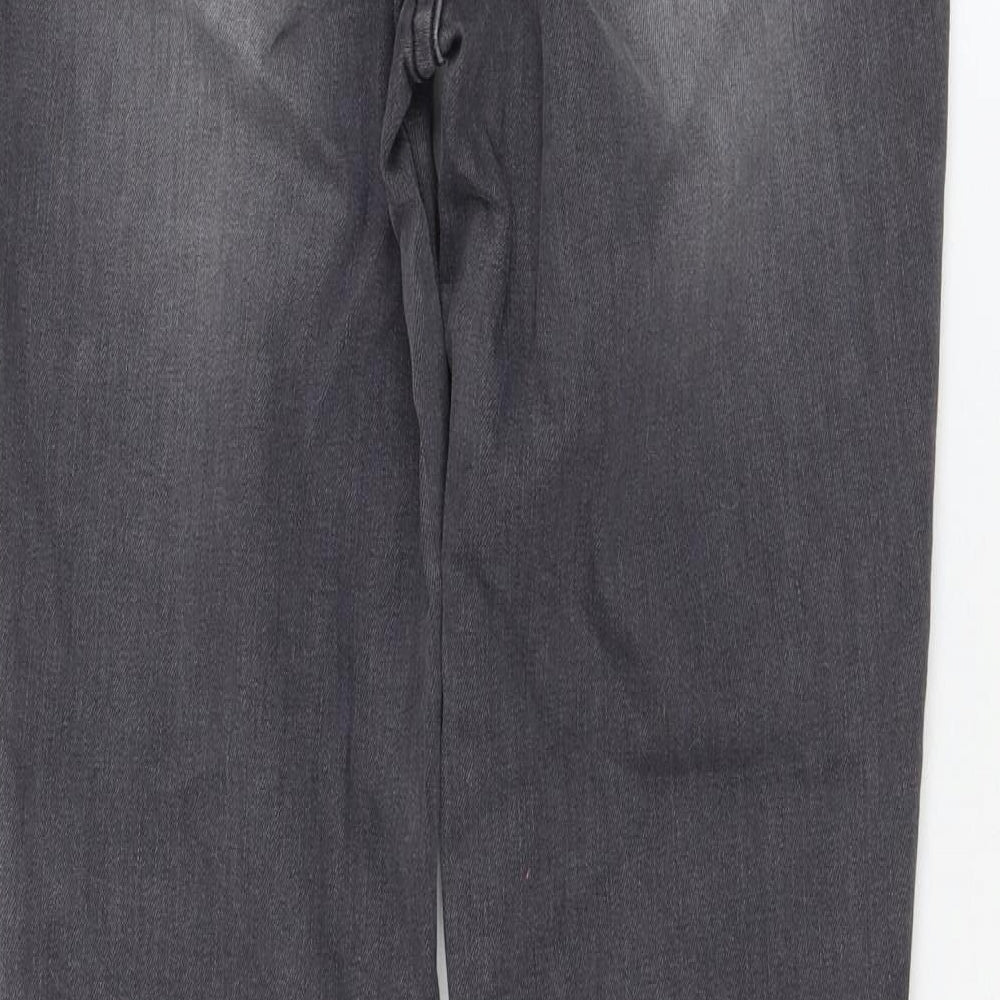 Cotton Brothers Womens Grey Cotton Skinny Jeans Size 36 in L28 in Regular Zip