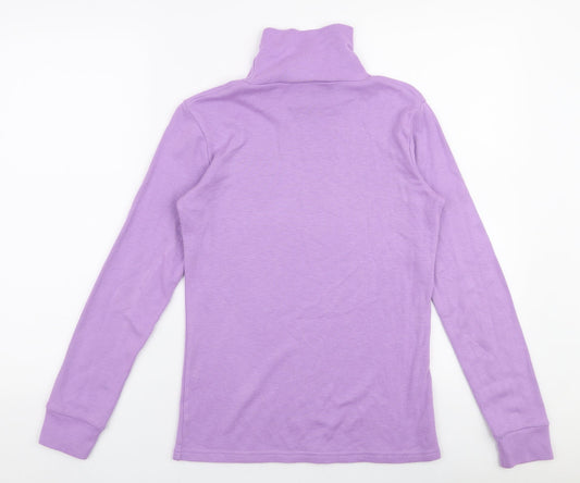 Womens UK Size 12 Afibel Purple Jersey T-Shirt