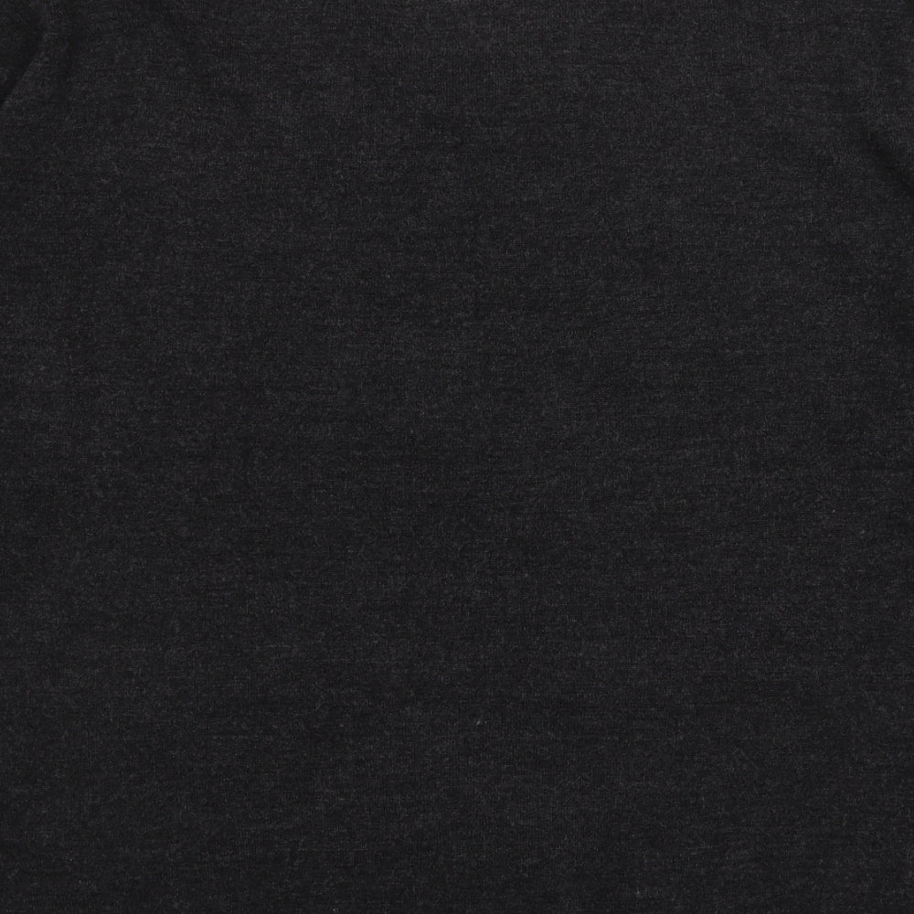 Easy Mens Grey V-Neck Acrylic Pullover Jumper Size 2XL