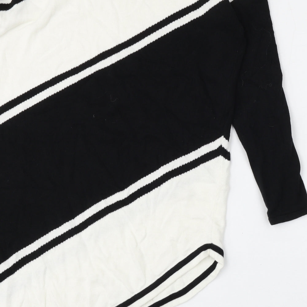 Womens UK Size XS Marble Multicoloured Pullover Jumper