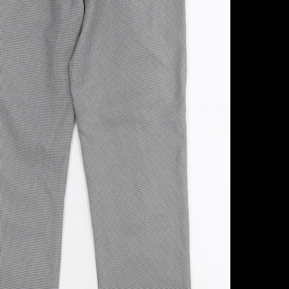 Womens UK Size 8 Dorothy Perkins Regular Fit Dress Pants Grey Trousers