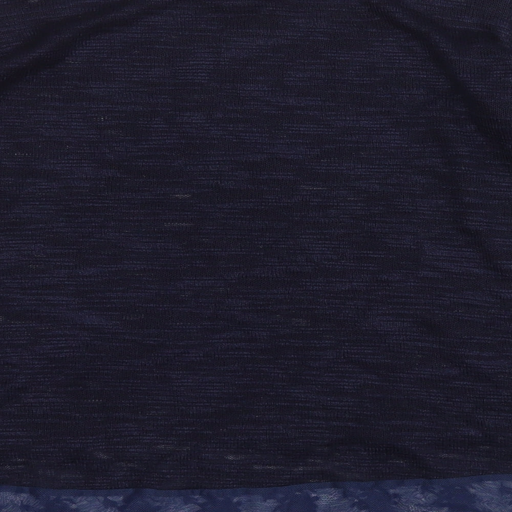 Womens UK Size M Preworn Blue Pullover Jumper