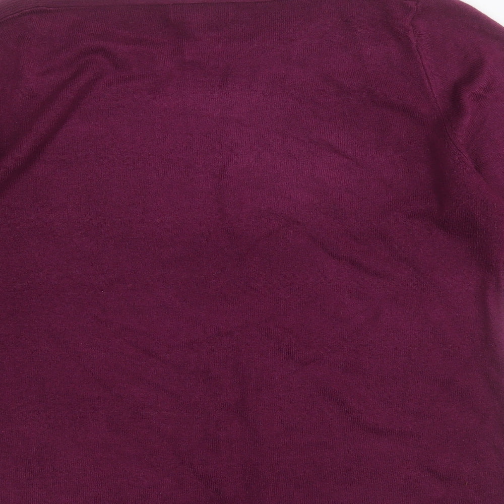 Womens UK Size 14 Papaya Purple Pullover Jumper