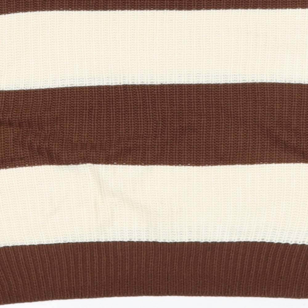 Womens UK Size S Stradivarius Beige Pullover Jumper