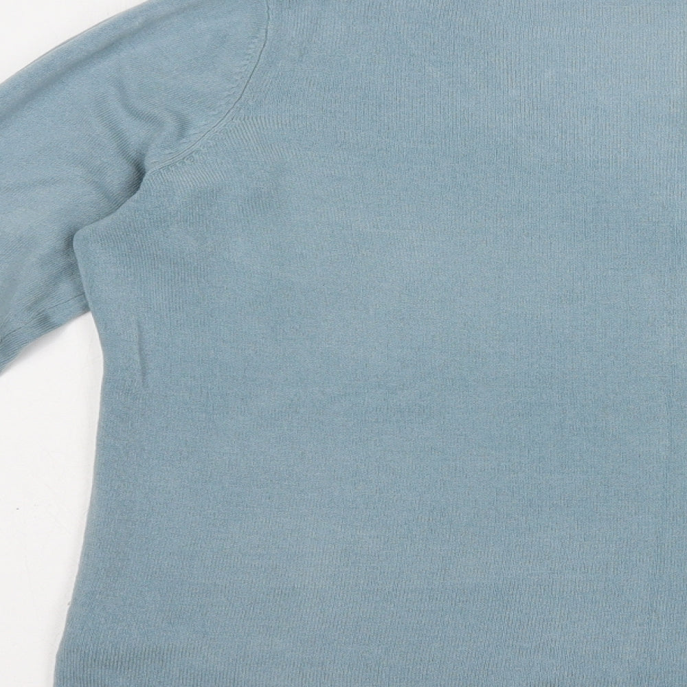 Womens UK Size 14 Marks and Spencer Blue Pullover Jumper