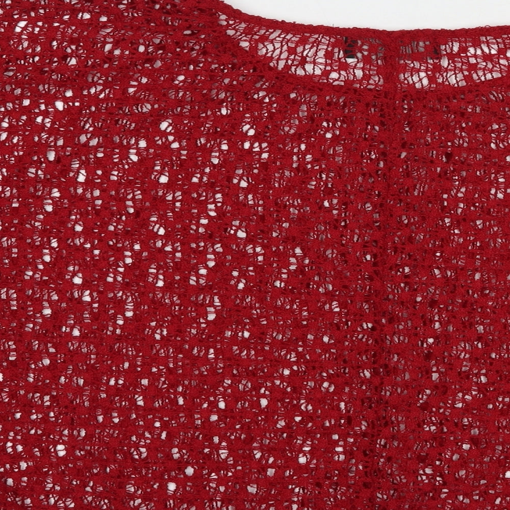 Womens UK Size 16 NEXT Red Basic Blouse