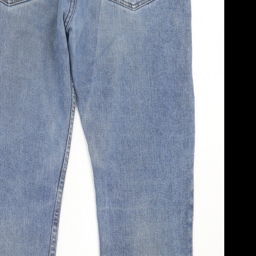 Authenic Denim Mens Blue Cotton Skinny Jeans Size 36 in L30 in Regular Button