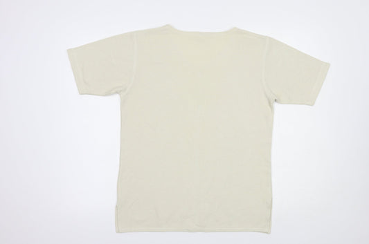 Etam Womens Beige V-Neck Polyester Pullover Jumper Size 12