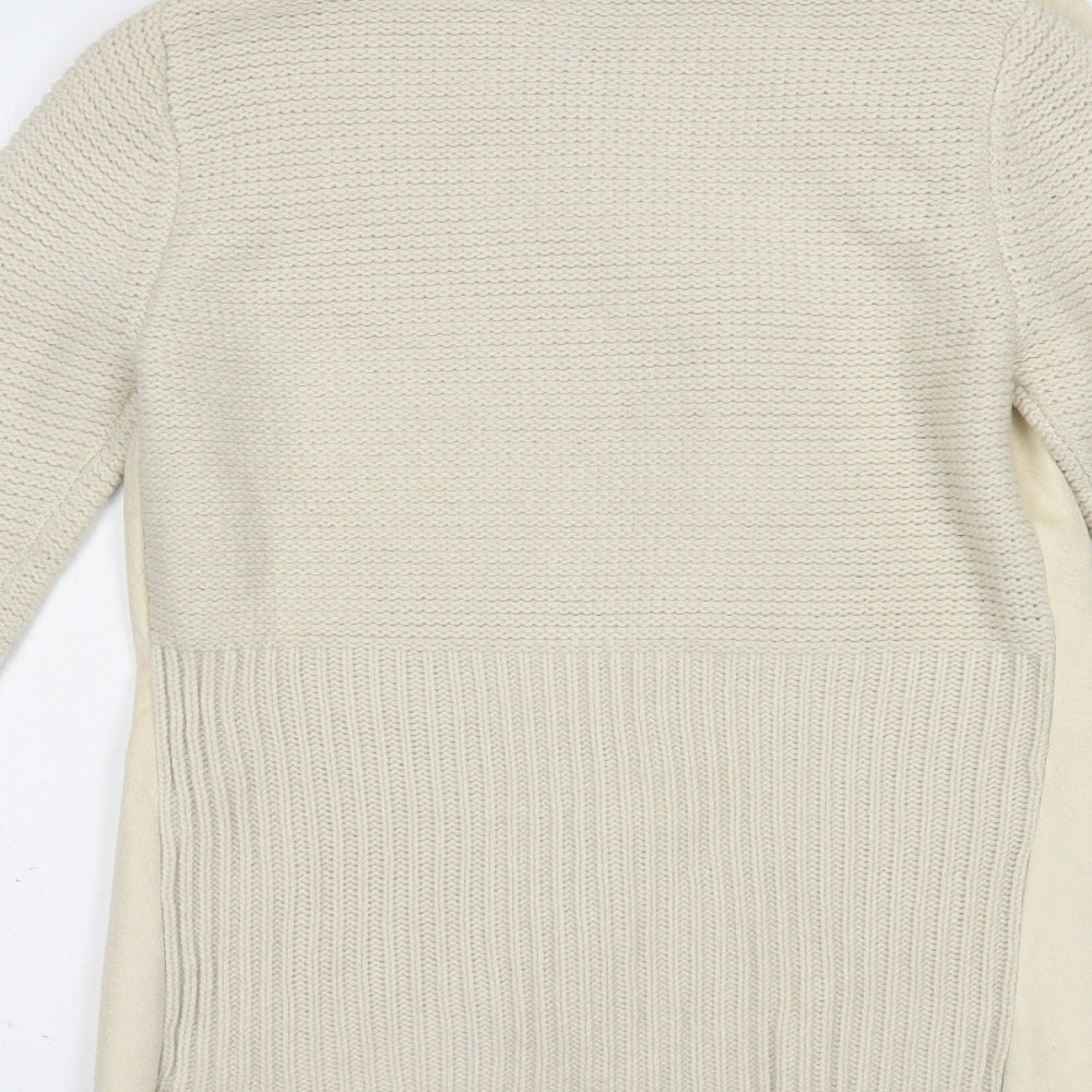 Womens UK Size M Stradivarius Beige Cardigan Jumper